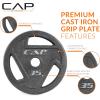 imageCAP Barbell 2Inch Olympic Weight Plate  Multiple OptionsElite