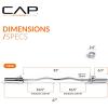 imageCAP Barbell 47Inch Olympic EZ Curl Bar for 2Inch Weight Plates  Multiple OptionsChrome