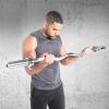 imageCAP Barbell 47Inch Olympic EZ Curl Bar for 2Inch Weight Plates  Multiple OptionsChrome