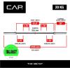 imageCAP Barbell 7Foot Olympic Barbell Pro Series  Olympic ampamp Power Bar OptionsBlackChrome  No Knurled Center New Packaging