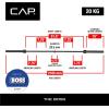 imageCAP Barbell 7Foot Olympic Barbell Pro Series  Olympic ampamp Power Bar OptionsTHE BOSS  Black  Center Knurl