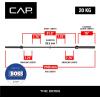 imageCAP Barbell 7Foot Olympic Barbell Pro Series  Olympic ampamp Power Bar OptionsTHE BOSS  Black  No Center Knurl