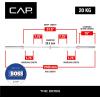 imageCAP Barbell 7Foot Olympic Barbell Pro Series  Olympic ampamp Power Bar OptionsTHE BOSS  Silver Zinc  No Center Knurl