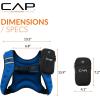 imageCAP Barbell 8LB Weighted Vest  Unisex Workout Vest with Phone Pouch Reflective Strips and Adjustable Fit for Walking Running Cardio and Strength Training  Black or BlueBlue
