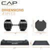 imageCAP Barbell ADJUSTABELL Adjustable 55 lb Hex Dumbbell Weights  Singles ampamp Pairs  Multiple Handle OptionsPair