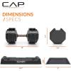 imageCAP Barbell ADJUSTABELL Adjustable 55 lb Hex Dumbbell Weights  Singles ampamp Pairs  Multiple Handle OptionsPair