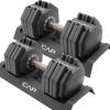 imageCAP Barbell ADJUSTABELL Adjustable 55 lb Hex Dumbbell Weights  Singles ampamp Pairs  Multiple Handle OptionsPair