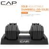 imageCAP Barbell ADJUSTABELL Adjustable 55 lb Hex Dumbbell Weights  Singles ampamp Pairs  Multiple Handle OptionsPair