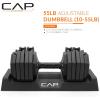 imageCAP Barbell ADJUSTABELL Adjustable 55 lb Hex Dumbbell Weights  Singles ampamp Pairs  Multiple Handle OptionsPair