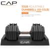imageCAP Barbell ADJUSTABELL Adjustable 55 lb Hex Dumbbell Weights  Singles ampamp Pairs  Multiple Handle OptionsPair
