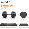 imageCAP Barbell ADJUSTABELL Adjustable 55 lb Hex Dumbbell Weights  Singles ampamp Pairs  Multiple Handle OptionsSingle