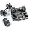 imageCAP Barbell ADJUSTABELL Adjustable Round Dumbbell Weights  Singles ampamp Pairs  125 lb 25 lb ampamp 55 lb  Multiple Handle OptionsPair