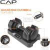 imageCAP Barbell ADJUSTABELL Adjustable Round Dumbbell Weights  Singles ampamp Pairs  125 lb 25 lb ampamp 55 lb  Multiple Handle OptionsPair