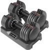 imageCAP Barbell ADJUSTABELL Adjustable Round Dumbbell Weights  Singles ampamp Pairs  125 lb 25 lb ampamp 55 lb  Multiple Handle OptionsPair