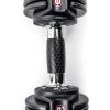 imageCAP Barbell ADJUSTABELL Adjustable Round Dumbbell Weights  Singles ampamp Pairs  125 lb 25 lb ampamp 55 lb  Multiple Handle OptionsPair