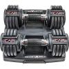 imageCAP Barbell ADJUSTABELL Adjustable Round Dumbbell Weights  Singles ampamp Pairs  125 lb 25 lb ampamp 55 lb  Multiple Handle OptionsPair