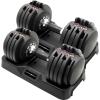 imageCAP Barbell ADJUSTABELL Adjustable Round Dumbbell Weights  Singles ampamp Pairs  125 lb 25 lb ampamp 55 lb  Multiple Handle OptionsPair