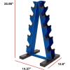 imageCAP Barbell AFrame Dumbbell Weight Rack  Color SeriesBlue