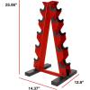 imageCAP Barbell AFrame Dumbbell Weight Rack  Color SeriesRed
