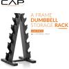 imageCAP Barbell AFrame Dumbbell Weight Rack  Color SeriesWhite