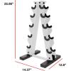 imageCAP Barbell AFrame Dumbbell Weight Rack  Color SeriesWhite