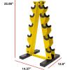 imageCAP Barbell AFrame Dumbbell Weight Rack  Color SeriesYellow