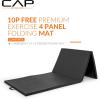imageCAP Barbell All Purpose Folding Anti Tear Exercise Training Aerobic Fitness Gym ampamp Gymnastics Balance Mat  Multiple colorsBlack