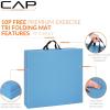 imageCAP Barbell All Purpose Folding Anti Tear Exercise Training Aerobic Fitness Gym ampamp Gymnastics Balance Mat  Multiple colorsBlue