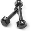 imageCAP Barbell Cast Iron Hex Dumbbell  Multiple OptionsBlack  Pair