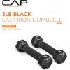 imageCAP Barbell Cast Iron Hex Dumbbell  Multiple OptionsBlack  Pair