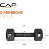 imageCAP Barbell Cast Iron Hex Dumbbell  Multiple OptionsBlack  Pair