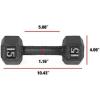 imageCAP Barbell Cast Iron Hex Dumbbell  Multiple OptionsBlack  Pair