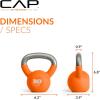 imageCAP Barbell Cast Iron Kettlebell  Coated Options Singles and Sets Multiple Weight Choices10 lb