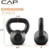 imageCAP Barbell Cast Iron Kettlebell  Coated Options Singles and Sets Multiple Weight Choices15 LB Single
