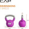 imageCAP Barbell Cast Iron Kettlebell  Coated Options Singles and Sets Multiple Weight Choices15 lb