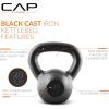imageCAP Barbell Cast Iron Kettlebell  Coated Options Singles and Sets Multiple Weight Choices20 LB Single