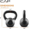 imageCAP Barbell Cast Iron Kettlebell  Coated Options Singles and Sets Multiple Weight Choices20 LB Single