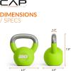 imageCAP Barbell Cast Iron Kettlebell  Coated Options Singles and Sets Multiple Weight Choices20 lb