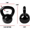 imageCAP Barbell Cast Iron Kettlebell  Coated Options Singles and Sets Multiple Weight Choices243 Pounds