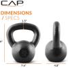 imageCAP Barbell Cast Iron Kettlebell  Coated Options Singles and Sets Multiple Weight Choices25 lb