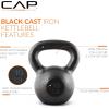 imageCAP Barbell Cast Iron Kettlebell  Coated Options Singles and Sets Multiple Weight Choices30 lb