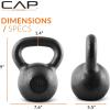 imageCAP Barbell Cast Iron Kettlebell  Coated Options Singles and Sets Multiple Weight Choices30 lb
