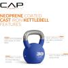 imageCAP Barbell Cast Iron Kettlebell  Coated Options Singles and Sets Multiple Weight Choices30 lb