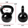 imageCAP Barbell Cast Iron Kettlebell  Coated Options Singles and Sets Multiple Weight Choices344 Pounds