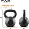 imageCAP Barbell Cast Iron Kettlebell  Coated Options Singles and Sets Multiple Weight Choices35 LB Single
