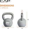 imageCAP Barbell Cast Iron Kettlebell  Coated Options Singles and Sets Multiple Weight Choices35 lb