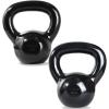 imageCAP Barbell Cast Iron Kettlebell  Coated Options Singles and Sets Multiple Weight Choices35 lb Set