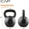 imageCAP Barbell Cast Iron Kettlebell  Coated Options Singles and Sets Multiple Weight Choices45 lb