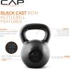 imageCAP Barbell Cast Iron Kettlebell  Coated Options Singles and Sets Multiple Weight Choices50 lb