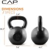 imageCAP Barbell Cast Iron Kettlebell  Coated Options Singles and Sets Multiple Weight Choices50 lb